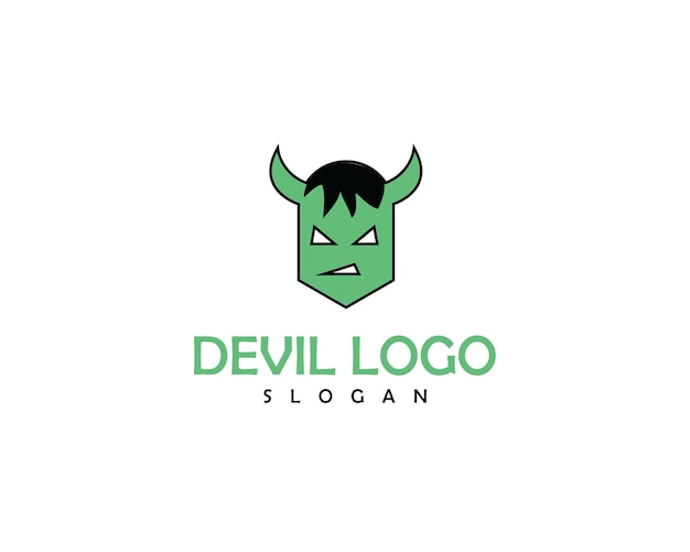 Hexagon Demon Logo for Brand vector and editable