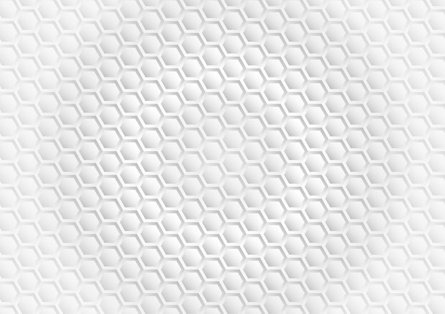 Hexagon Geometric White Background