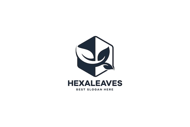 Hexagon Leaves Logo