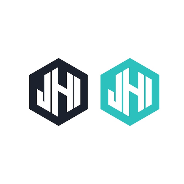 Hexagon logo and Letter icon creative design elements