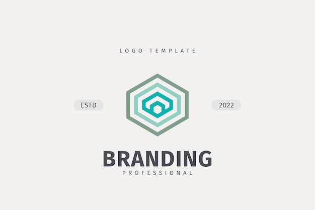 Hexagon Trade Marketing Trading Networking Vector Logo Concept