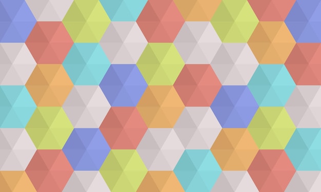 Hexagonal shape pattern background vector illustratorxA