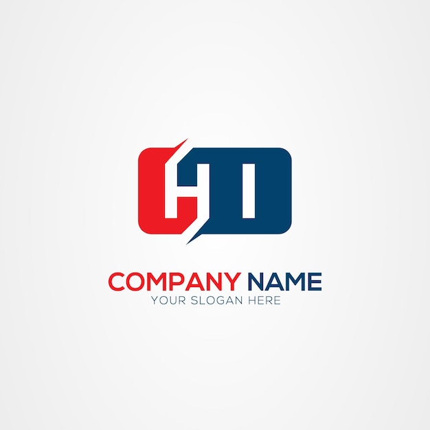 HI or IH Creative Modern Letters Logo Design Element