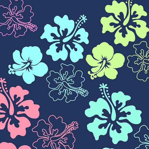 HIBISCUS FLORAL PATTERN