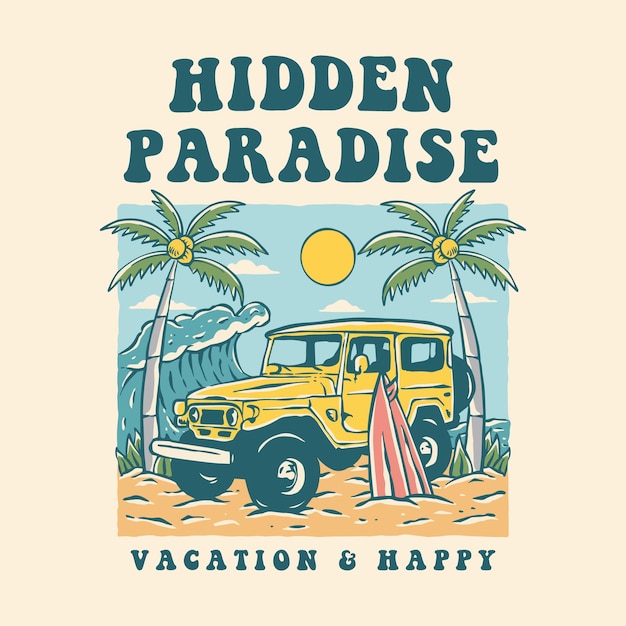 Hidden Paradise Illustration