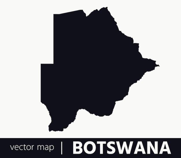 High Detailed Vector Map Botswana