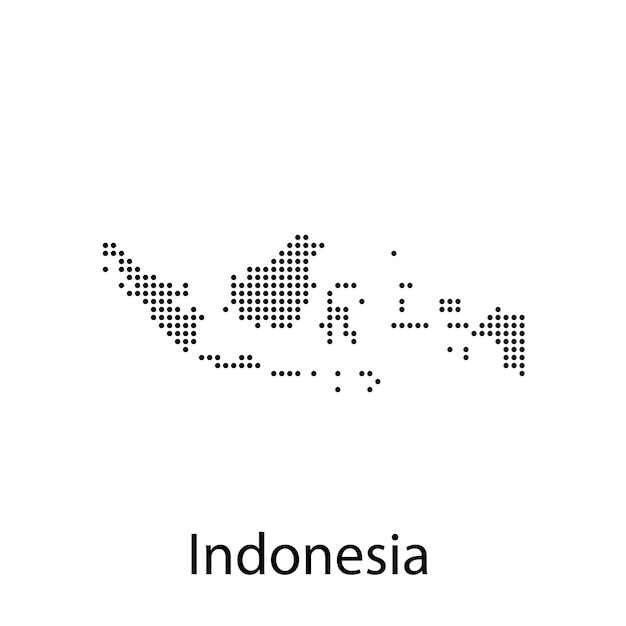 High detailed vector map - Indonesia