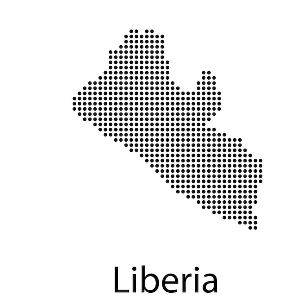 High detailed vector map - Liberia