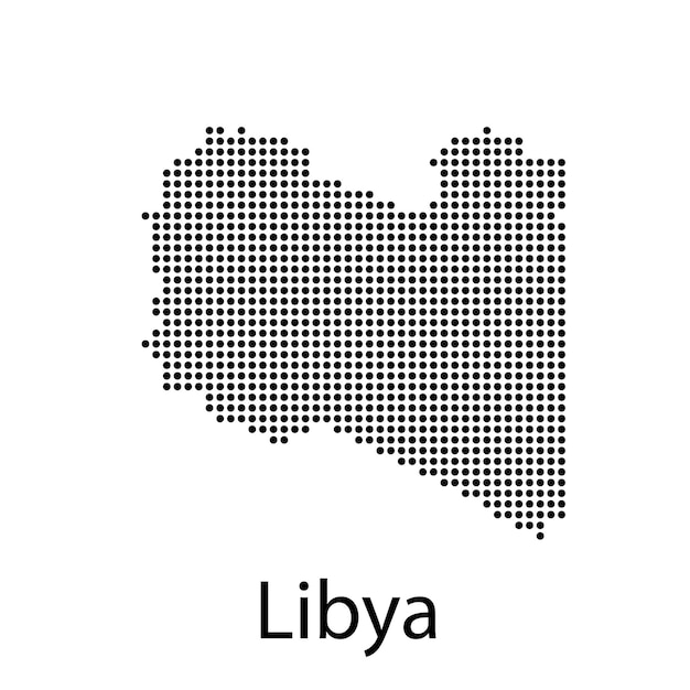 High detailed vector map - Libya