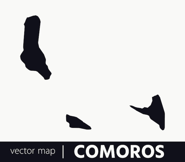 High Detailed Vector Map Union of the Comoros