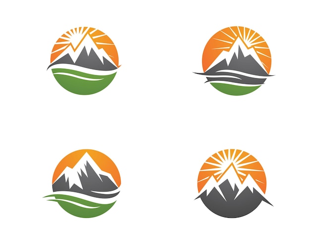 High Mountain icon  Logo Business Template Vector