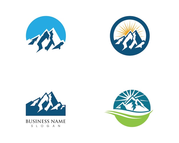 High Mountain icon  Logo Business Template Vector