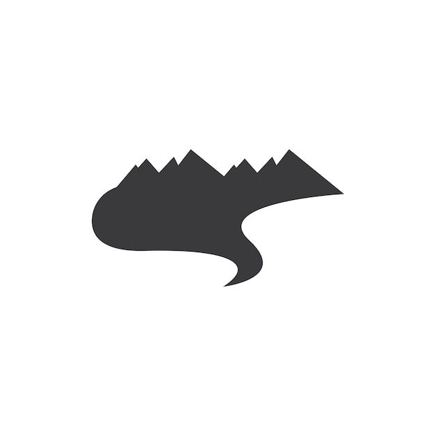 High Mountain icon vector illustration design