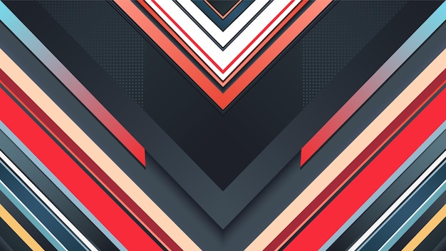 High-Quality Abstract Geometric Vector Background in EPS Format with Complex Shapes, Gradients