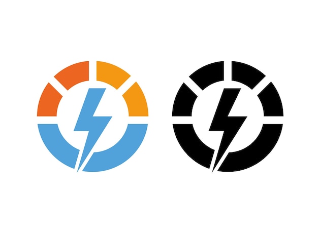 High Voltage electrical Logo Template