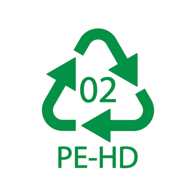 Highdensity Polyethylene 02 PEHD Icon Symbol