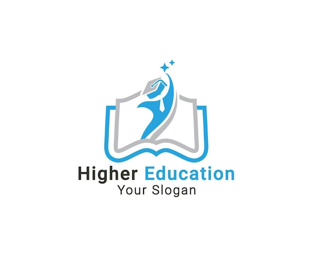 Higher Learning logo Reaching Star Education Logo World education logo graduation logo template