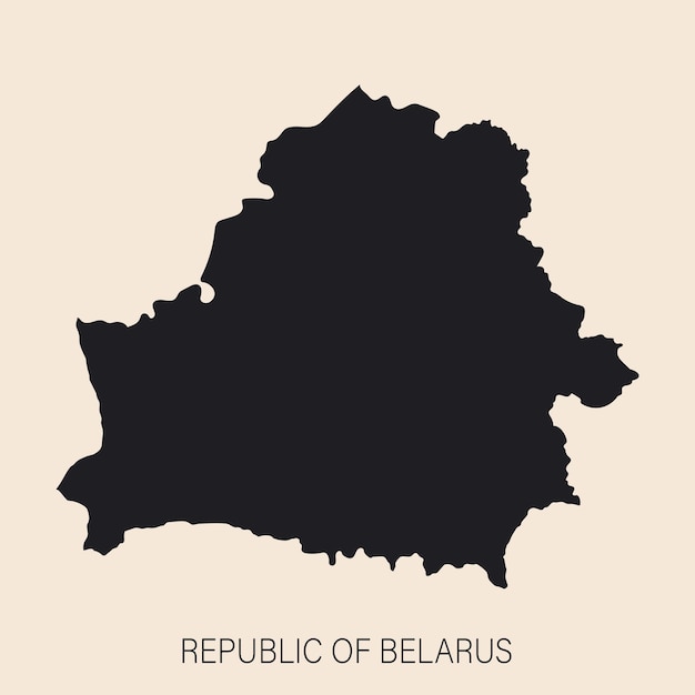 Highly detailed Belarus map  with borders isolated on background xDxASimple flat icon illustration for web