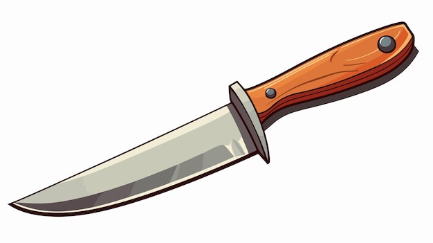 HighQuality Cartoon Knife with Vibrant Colors Vector Illustration