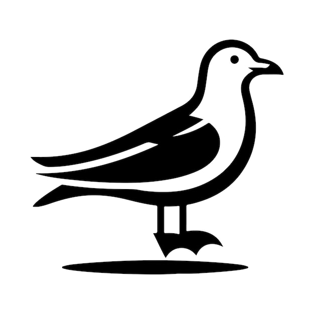 HighQuality Grey Gull Silhouette Vectors Ideal for Print Digital Use