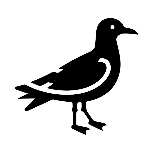 HighQuality Grey Gull Silhouette Vectors Ideal for Print Digital Use