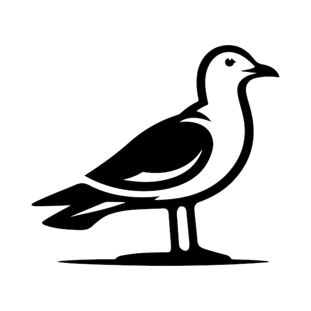 HighQuality Grey Gull Silhouette Vectors Ideal for Print Digital Use