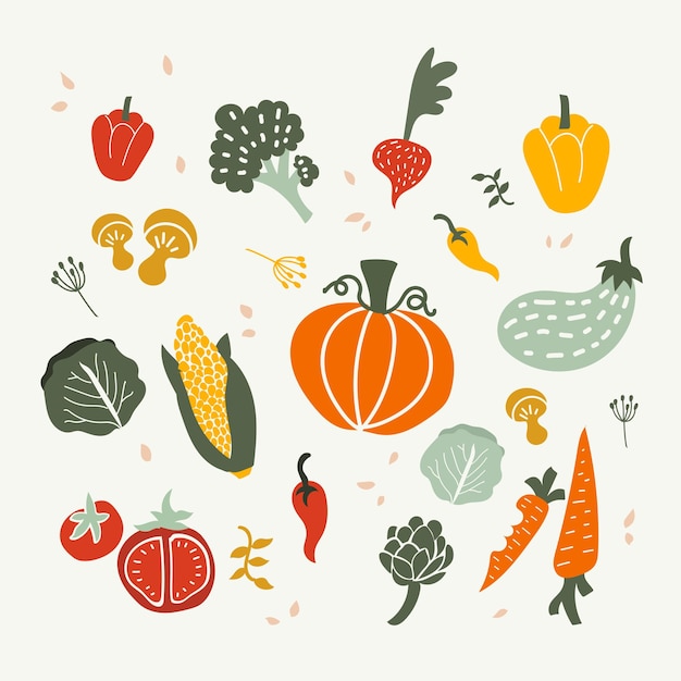 HighQuality vegetables and fruit Vector Graphics Editable and Adorably Cute