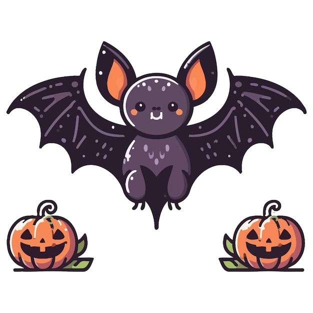 Vector highresolution halloween bat vector clipart on a clean white background