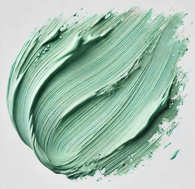 Vector highresolution light green brush stroke