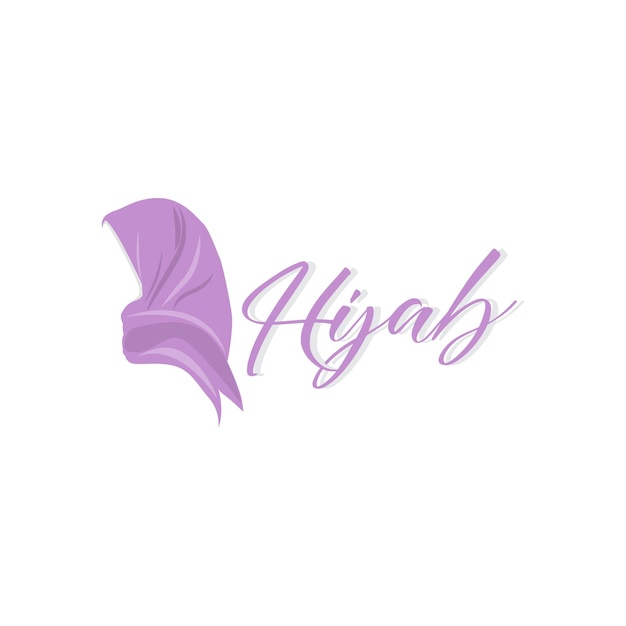 HIjab Logo Fashion Product Vector Brand Muslim Women Hijab Boutique Design