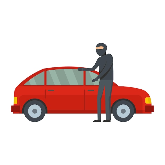 Hijacker icon Flat illustration of hijacker vector icon for web