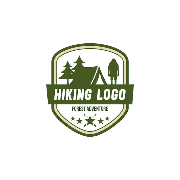 Hiking adventure logo