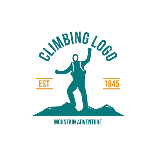 Hiking adventure logo 