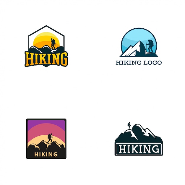 Hiking Logo Design Template