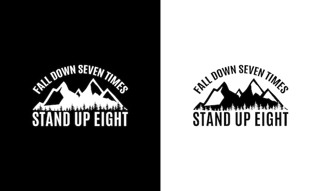 Hiking Quote T shirt design, typography