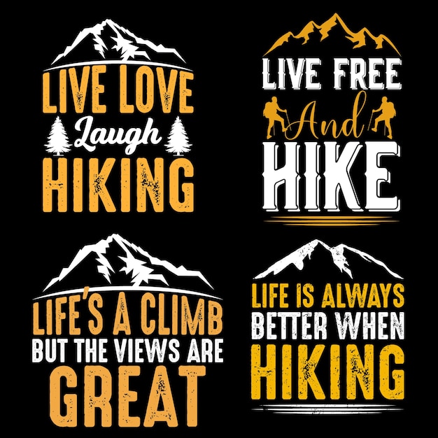 Hiking T-shirt design