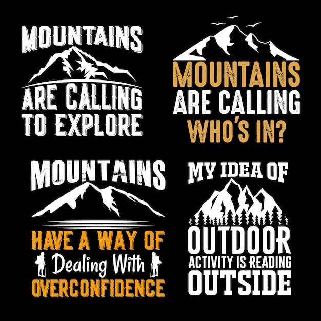 Hiking T-shirt design