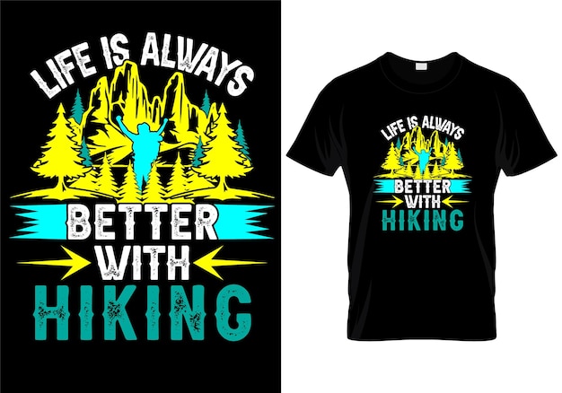 Hiking T Shirt Design