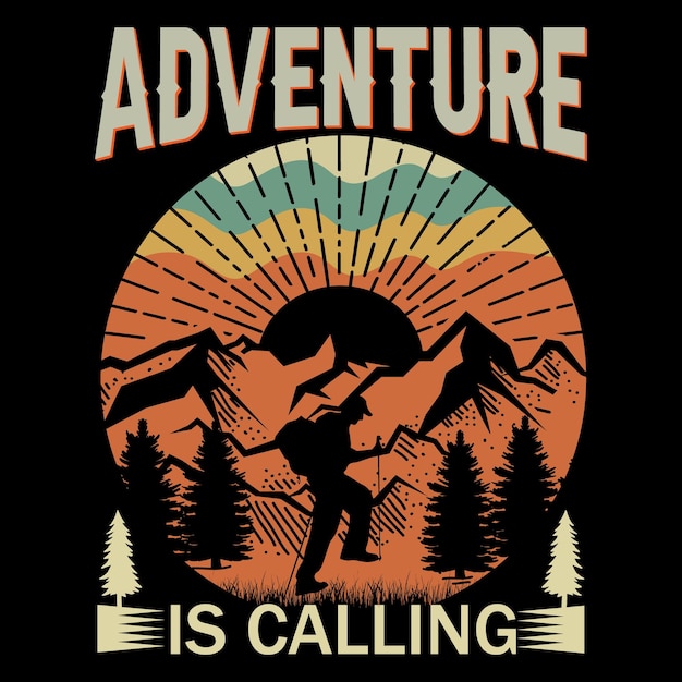 Hiking T-Shirt Design