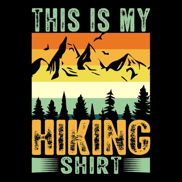 Hiking T-Shirt Design