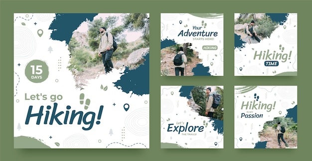 Hiking template design