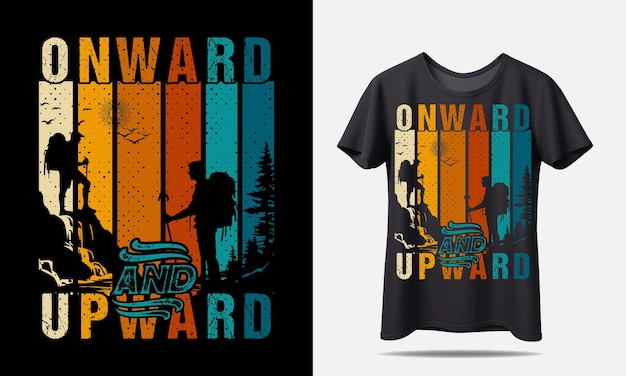 Hiking Tshirt design or Retro Tshirt Design