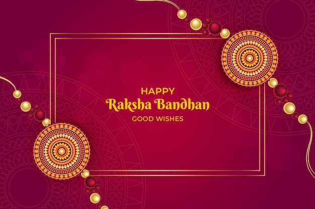 Hindu festival of Raksha Bandhan banner.