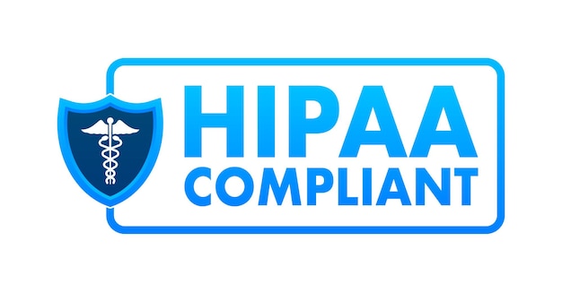 Hipaa compliant Checkmark icon Vector design Logo symbol Vector stock illustration