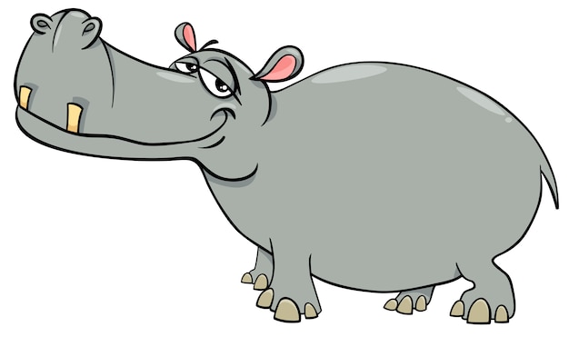 hippopotamus cartoon character