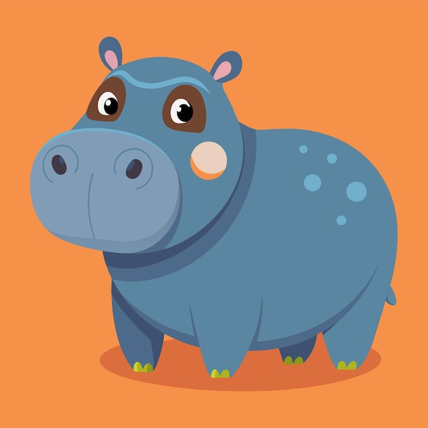 hippopotamus vector illustration