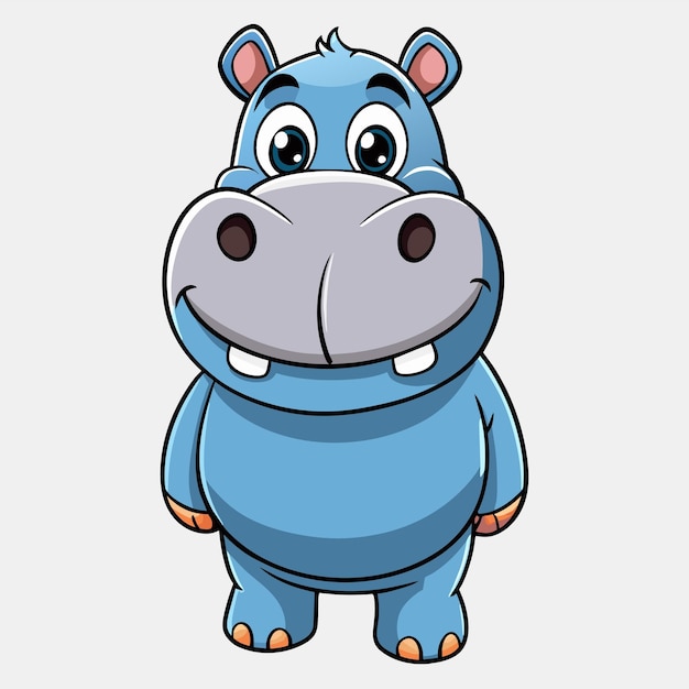 hippopotamus vector illustration