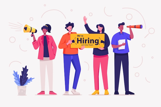 Hiring Employee People Illustration Concept