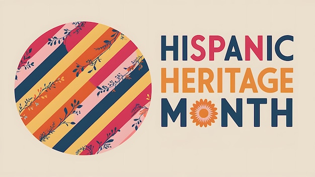 Vector hispanic heritage month poster vector illustration