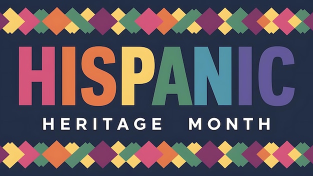 Vector hispanic heritage month poster vector illustration